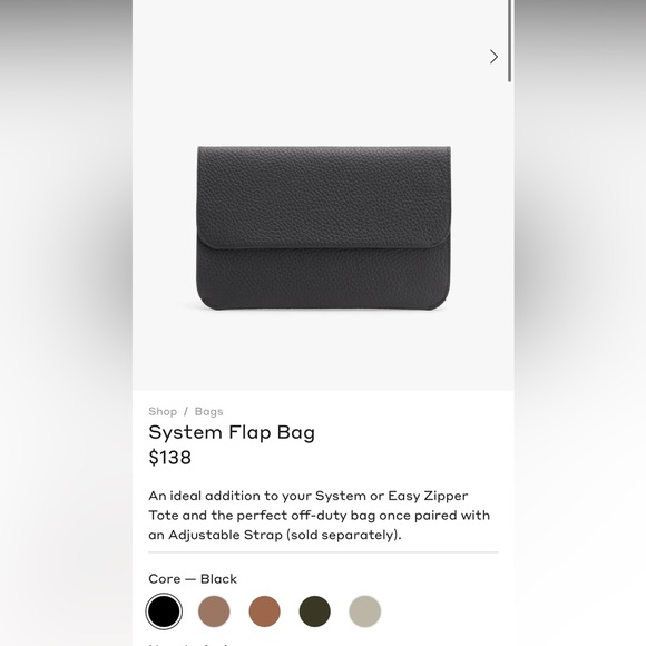 Cuyana Black System Flap Bag. Brand new never used with original dustbag and tag - Picture 1 of 6